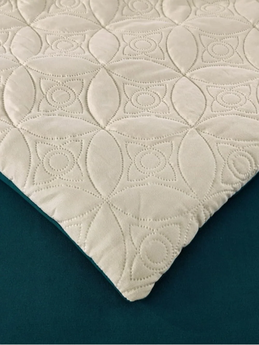 Teal and Chocolate Colorblock 3 piece cal king comforter Set